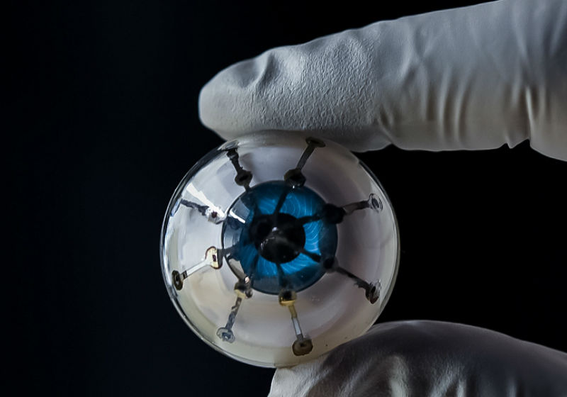 Primeiro protótipo do olho biônico Foto: University of Minnesota/McAlpine Lab