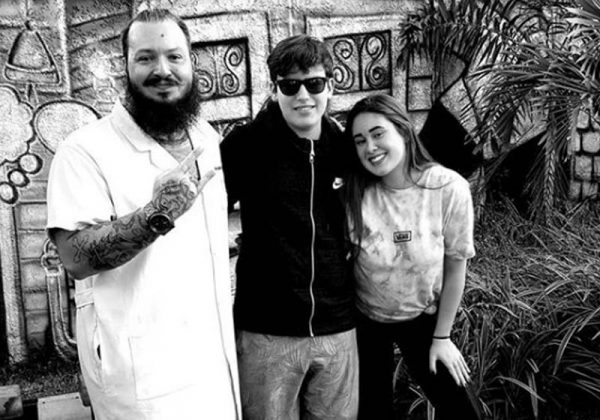 Prof. Fábio, Nícolas e Manu - Foto: reprodução/ Instagram Fábio Gibin