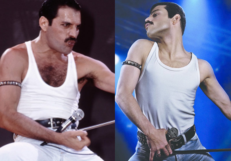 Freddie Mercury e Rami Malek - Fotos: divulgação