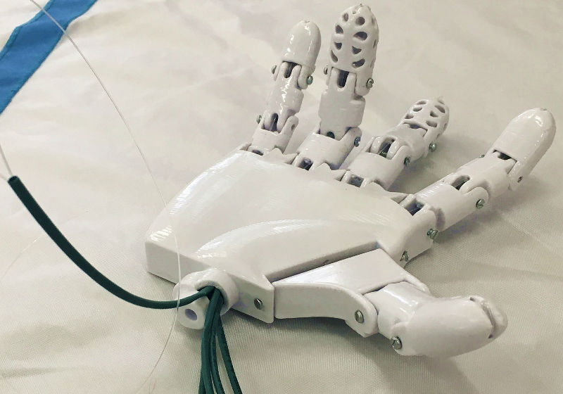 Foto: Fernanda Rodrigues/G1|Estudantes apresentaram projeto de prótese em feira tecnológica — Foto: Régis Melo/G1