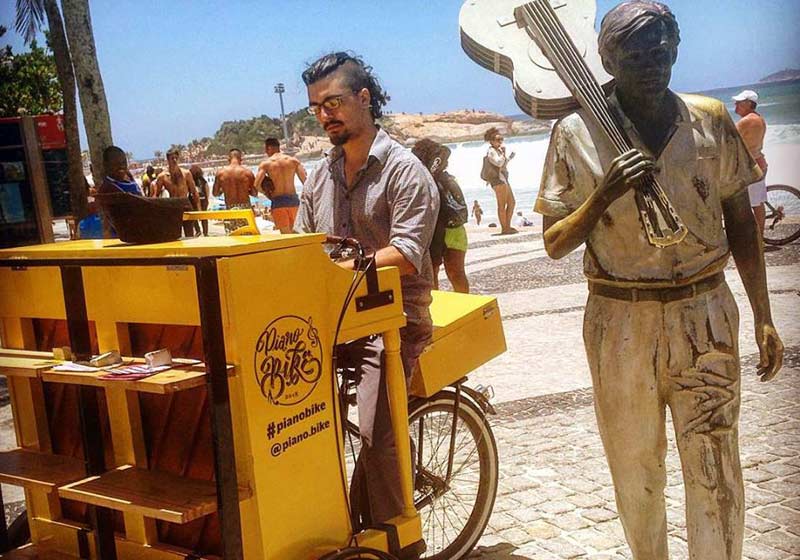 PianoBike - Foto: reprodução / Facebook