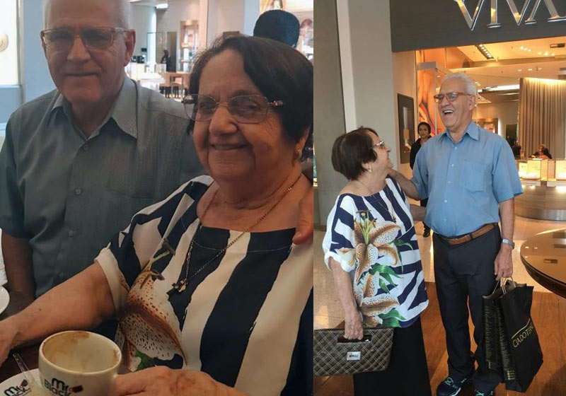 Vicente e dona Inês - Fotos: reprodução / Instagram