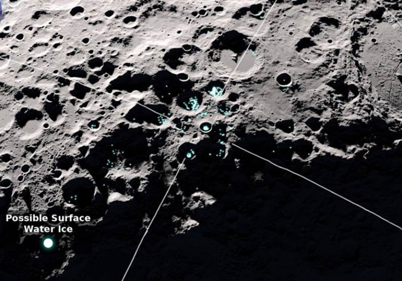 Em áreas que são brilhantes e frias