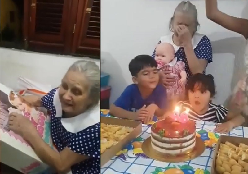 Maria Nazaré e a boneca - Fotos: Instagram/Thiago Yuri