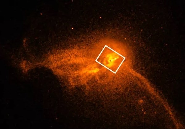 Observatório analisou a galáxia onde está o buraco negro. Foto: Divulgação