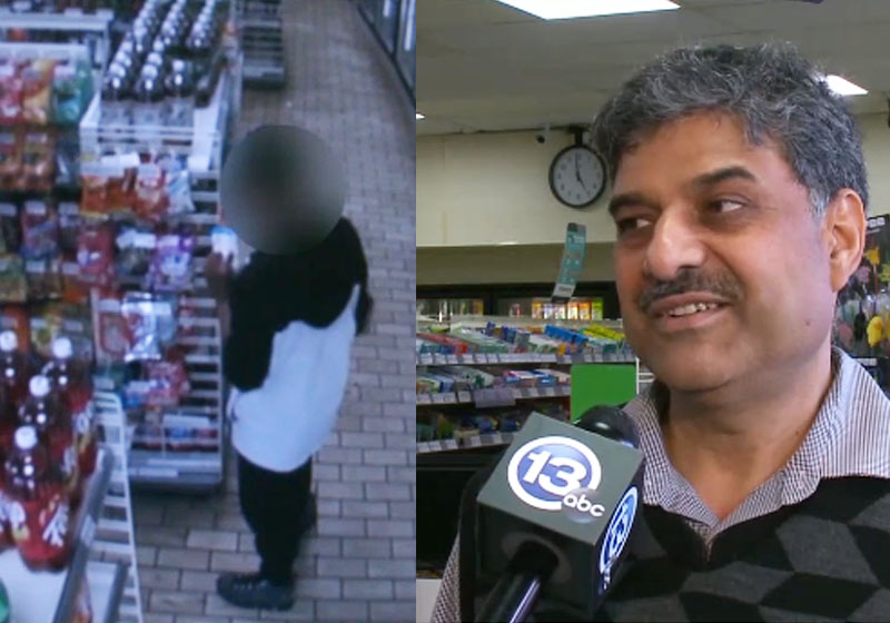 O jovem e o dono - Fotos: reprodução / 13ABC