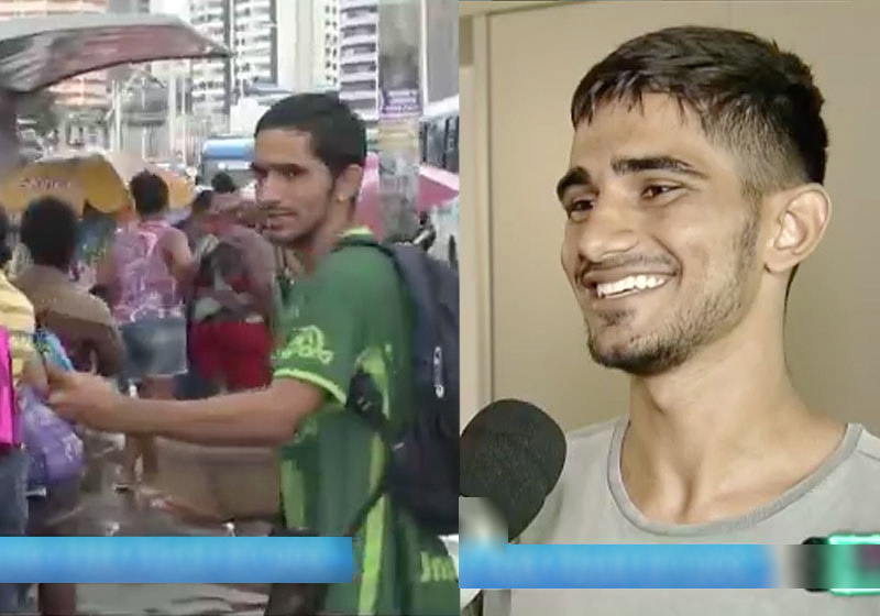 Janderson Reis - Fotos: reprodução / RecordTV Itapoã||