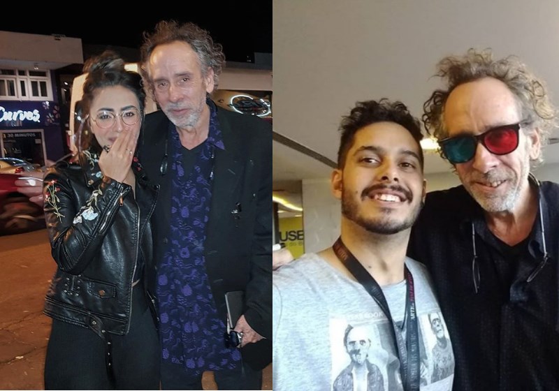 Tim Burton em Bras lia selfies com f s e muita simpatia S