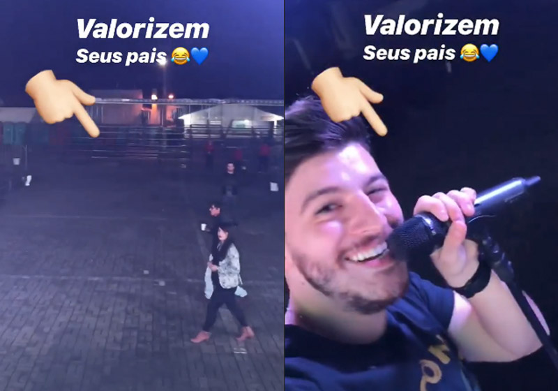 Pais e Gabriel Smaniotto - Fotos: reprodução / Instagram