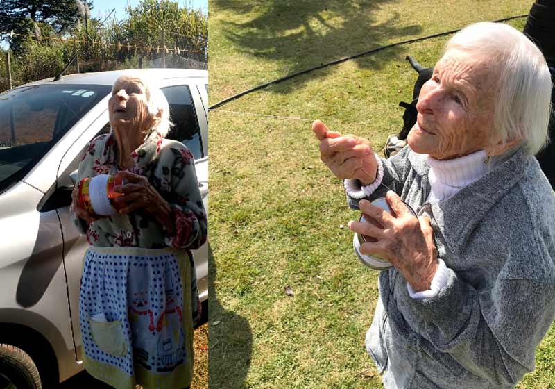 Dona Conceição e a pipa - Fotos: reprodução / Facebook e Gabi Gabbas/TV TEM