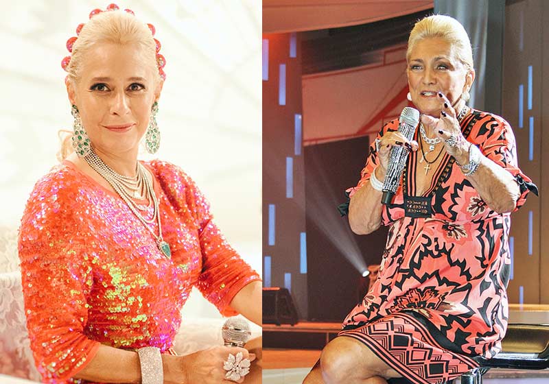 Andréa Beltrão e Hebe Camargo _ Fotos: divulgação /Wikipedia