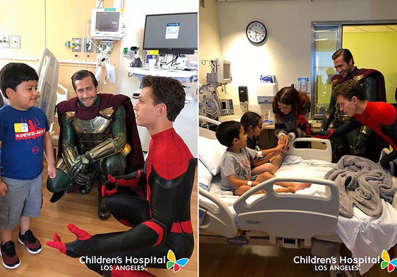 Visita dos atores - Fotos: Hospital Infantil de Los Angeles