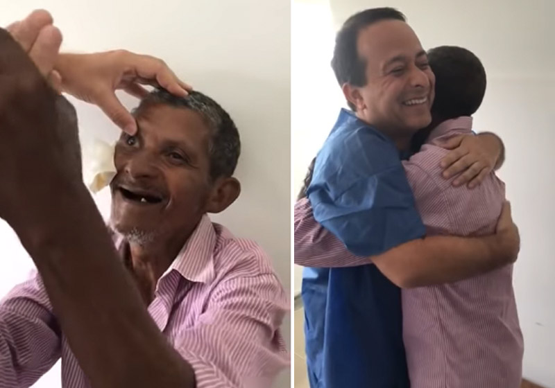 Francisco e o Dr. Fabiano - Fotos: reprodução / Youtube