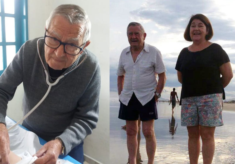 Dr. Ivan e a esposa - Fotos: arquivo pessoal/