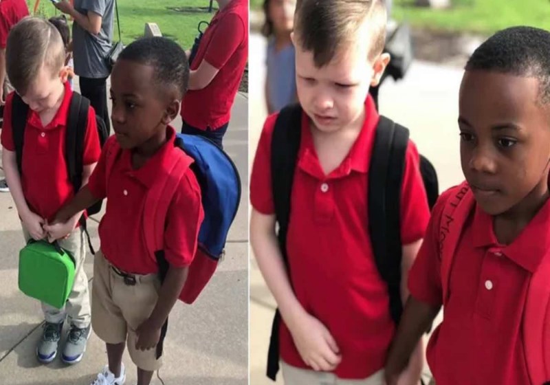 Foto: reprodução Facebook|Connor e Christian brincam juntos Foto: reprodução|As mães dos meninos