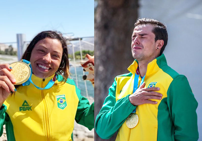 Ana e Pepê - Fotos: Gabriel Fricke / Pedro Ramos/ rededoesporte||