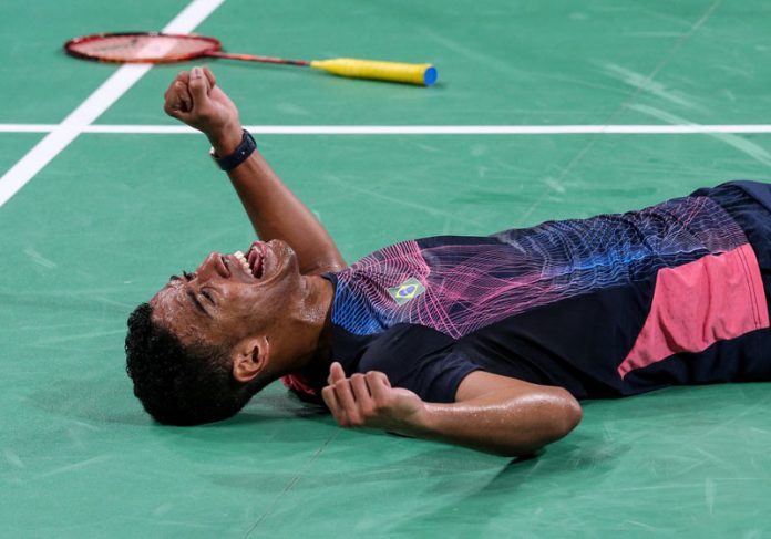 ygor-badminton-close|ygor-badminton-rosto A comemoração de Ygor - Foto: Abelardo Mendes Jr/ rededoesporte|