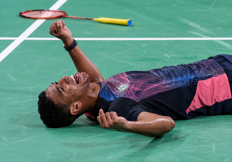 A comemoração de Ygor - Foto: Abelardo Mendes Jr/ rededoesporte|