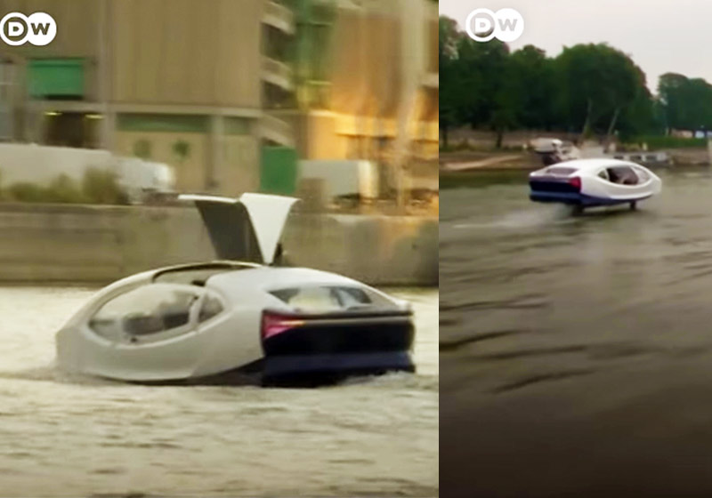 Táxi aquático SeaBubbles - Fotos: reprodução / DW