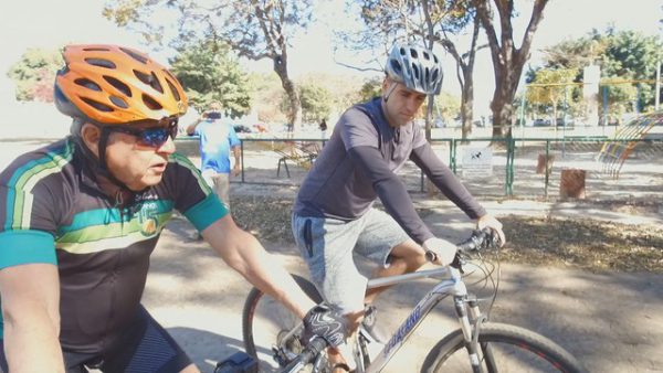 Marcos Labossiere pedalando - Foto: reprodução / TV Globo