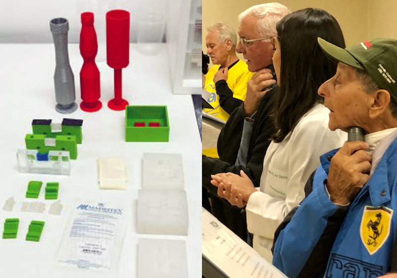 Próteses e coral -Fotos: reprodução / UFSC