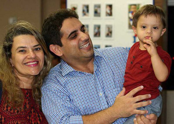 Karla, Daniel e Miguel em 2017 - Foto: arquivo pessoal