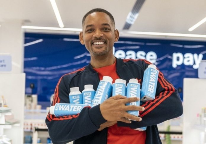 will-smith_justwater|justwater_smith Foto: Divulgação|Will e Jaden Smith posam com a Just Water
