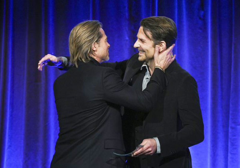 Brad Pitt e Bradley Cooper - Foto: Evan Agostini / Invision / AP