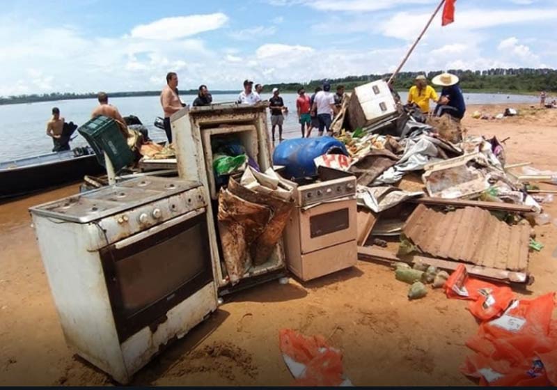 Lixo retirado do Tietê - Foto: divulgação|||