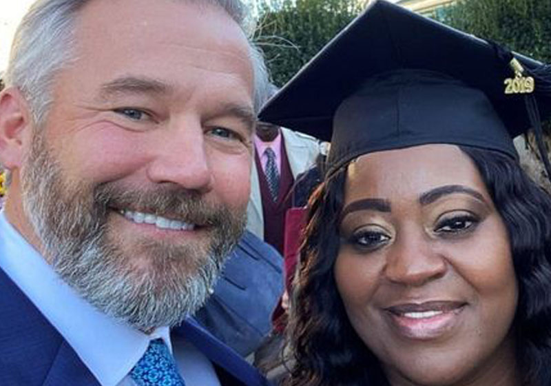 Kevin e Letonya na formatura - Foto: arquivo pessoal