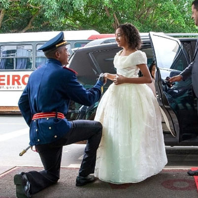 Ana Luisa chegando na festa - FotoWillian Meira - MMFDH