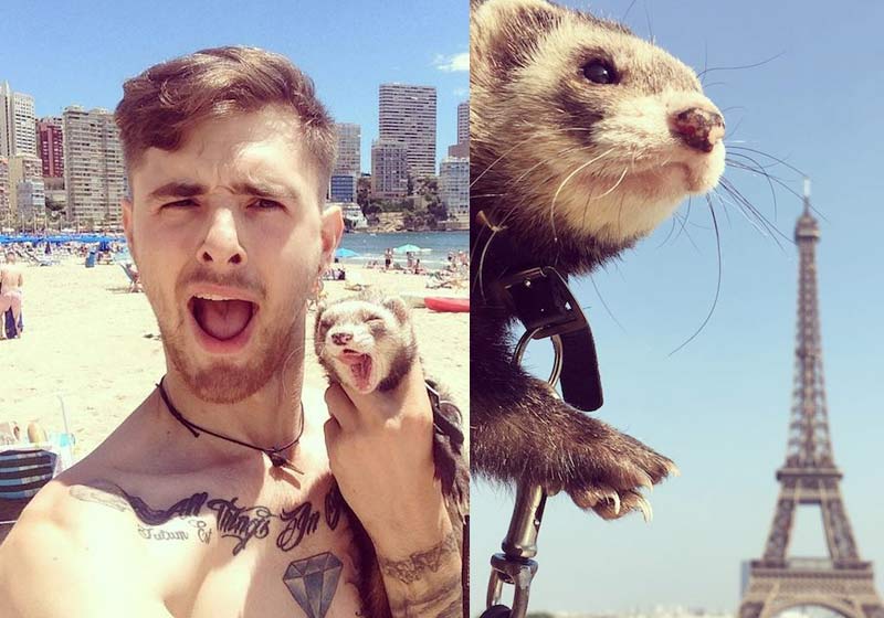 Charles e Bandit - Fotos: SWNS||||