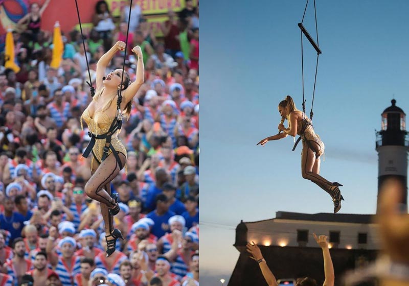 Cláudia Leitte "voa" no Carnaval - Fotos: reprodução / Instagram