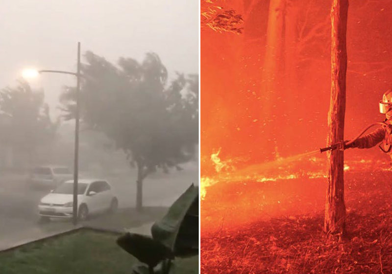 Chuva controla incêndios na Austrália - Fotos: reprodução / Insider