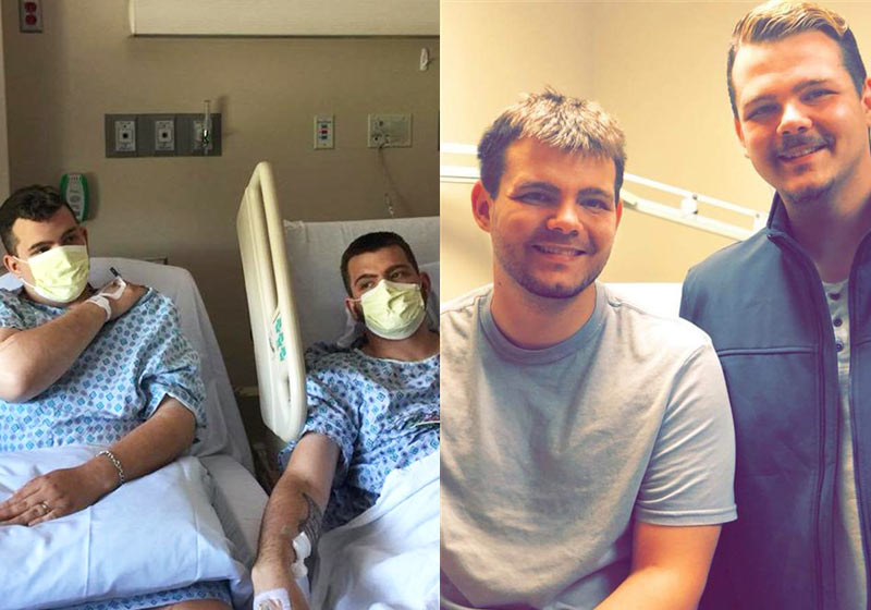 James e Dalton antes e agora - Fotos: arquivo pessoal|||