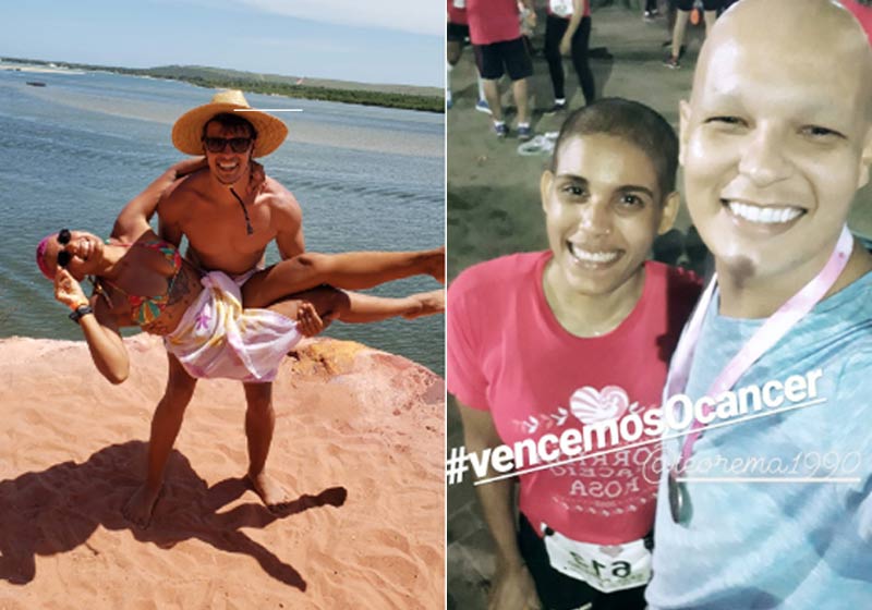 Keel e Thales agora e antes - Fotos: arquivo pessoal|||||