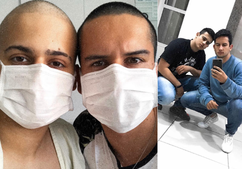 Marck e Thalyson - Fotos: arquivo pessoal|Festa no hospital - Fotos: arquivo pessoal|