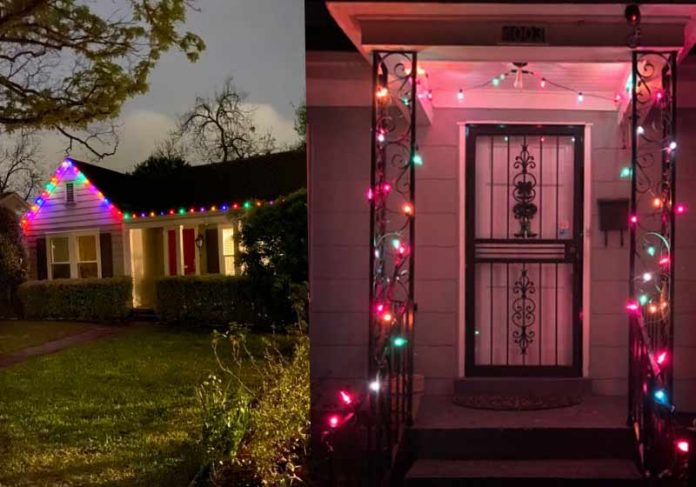 americano-luzes-natal-corona Luzes de Natal em março - Fotos: reprodução / Twitter
