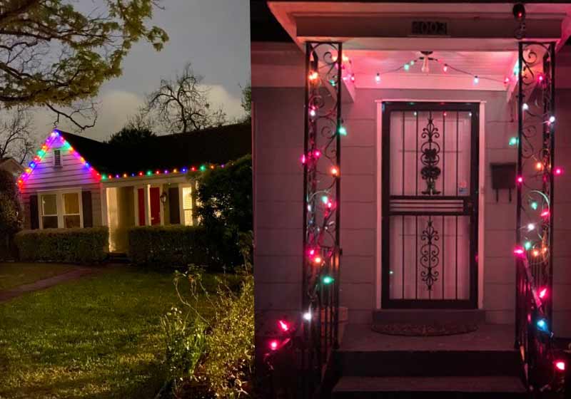 Luzes de Natal em março - Fotos: reprodução / Twitter