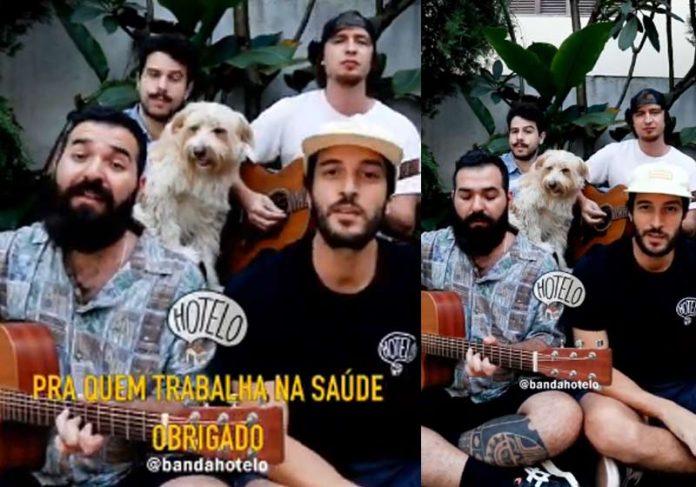 banda-homenagem-saude-close|hotelo_edit-16-1|img_20200320_091328 Banda Hotelo - Foto: reprodução / Youtube||
