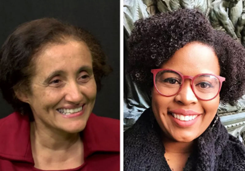 Ester (esq) e Jaqueline - Fotos: USP Imagens / Currículo Lattes