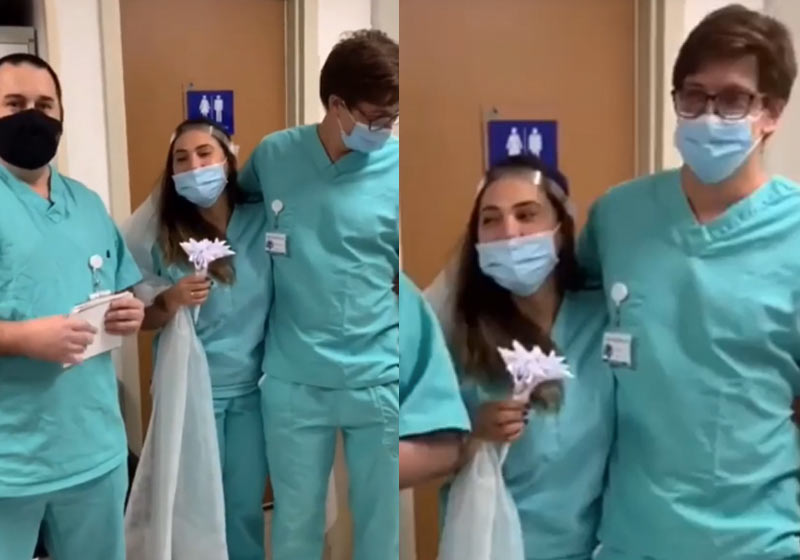 Casamento supresa no hospital - Foto: reprodução / Instagram