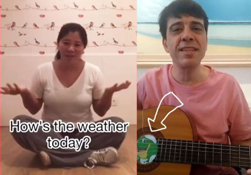 Aulas em vídeo da creche - Fotos: reprodução / Instagram