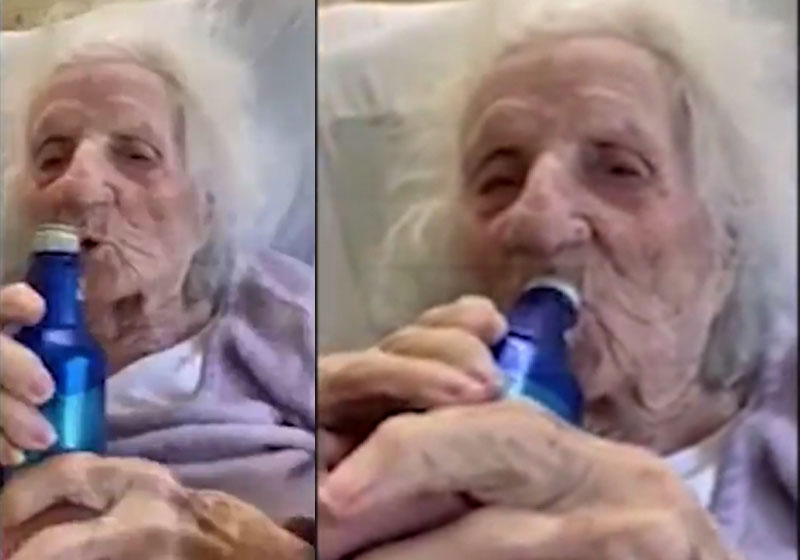 Jennie Stejna comemorando - Fotos: reprodução / TMZ