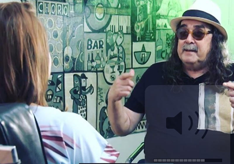 Moraes Moreira no Refrão - Foto: reprodução / Tv Justiça|Moraes Moreira - Foto/arquivo/Dez.2019/ Refrão/TV Justiça