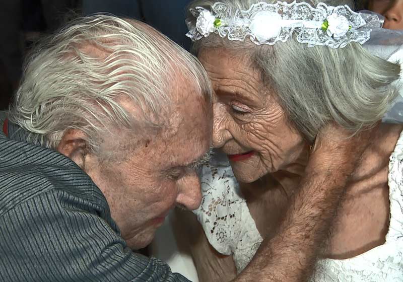 Marcelino e Branca no casamento - Foto: Vanderlei Duarte/EPTV|