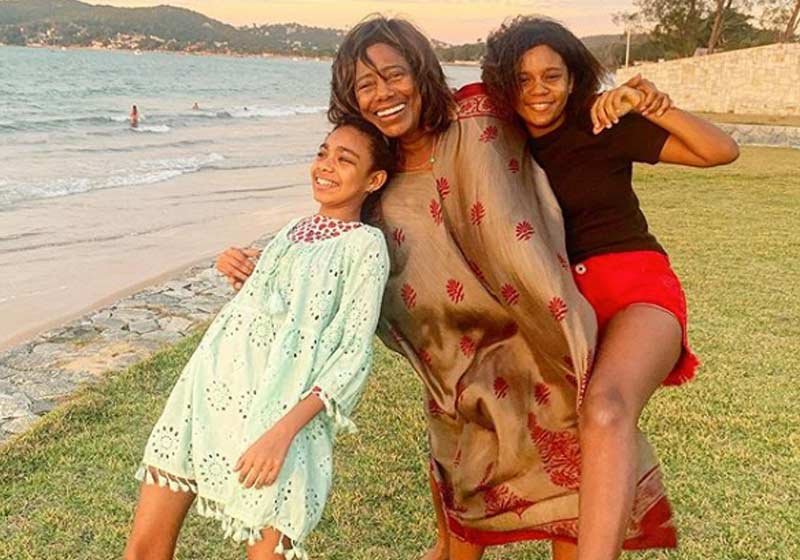 Glória Maria com as filhas - Foto: reprodução / Instagram