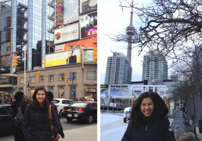 Intercâmbio de Ana Carla no Canadá em 2013 Foto: Arquivo Pessoal