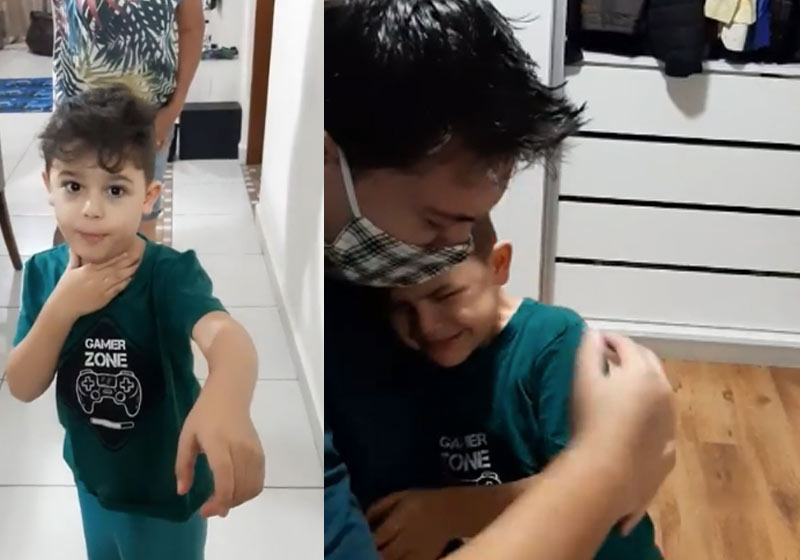 Filipinho e Filipe, juntos de novo - Fotos: reprodução / Facebook