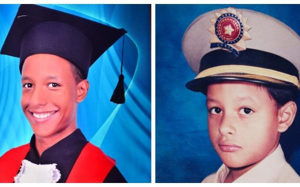 Os irmãos ainda separados na época de escola Foto: Arquivo Pessoal